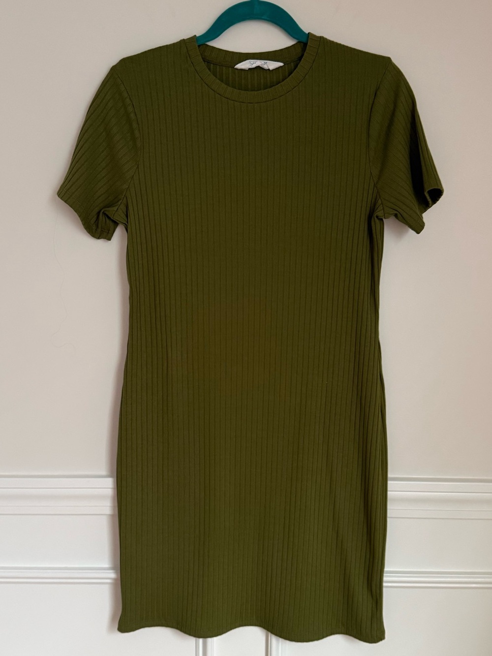 Primark Olive Green Ribbed Dress